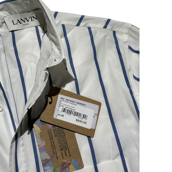 $800 Asymmetric painted button down - Picture 3 of 6